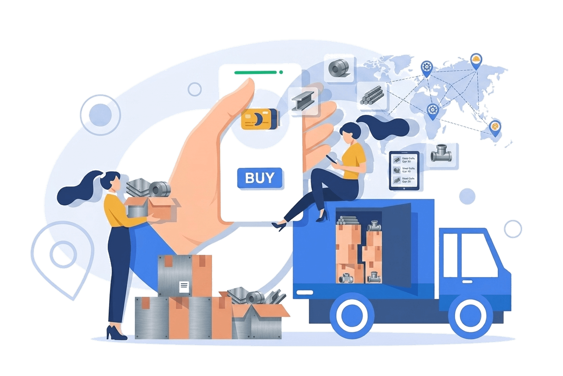 Metal Procurement Illustration